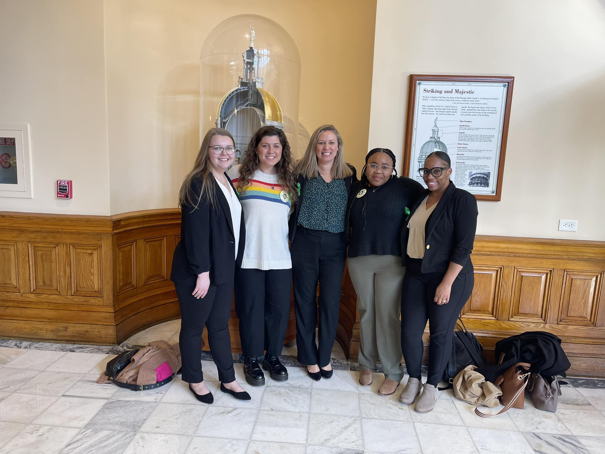 Graduate students visit state government